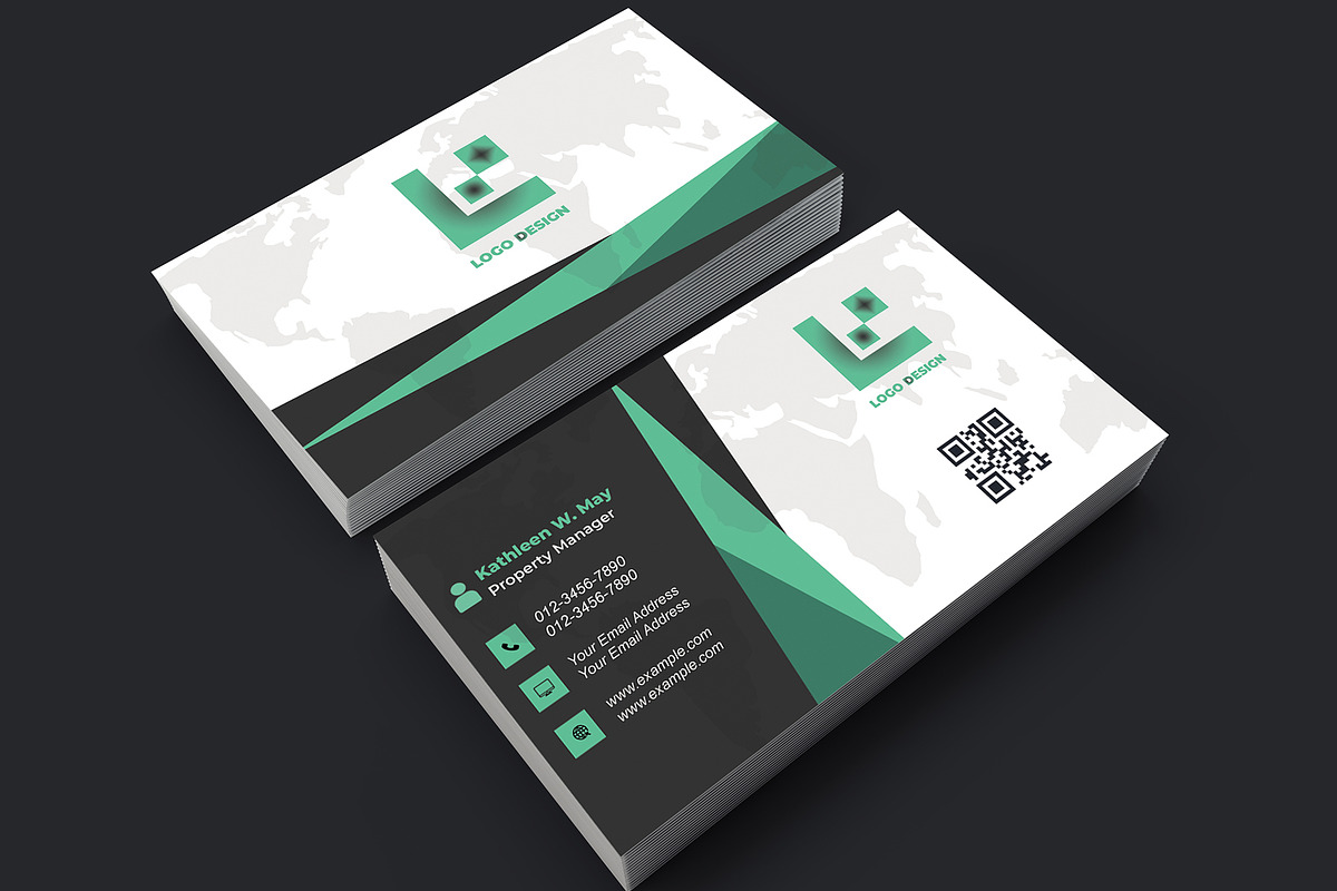Real Estate Agent Card PSD preview 5