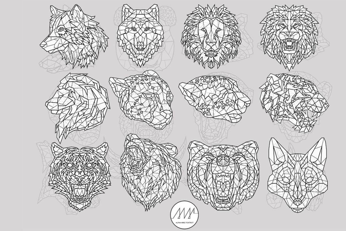 Geometric Animals Collection, an Animal Illustration by Alpha Mike Foxtrot (Photo 2 of 10)