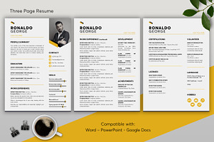 ATS Resume CV Word & Google Docs 33