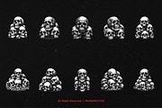 10 Bundle Dark Art Skull Head Pile, an Illustration by Morspective (Thumbnail 6 of 7)
