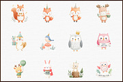 Watercolor Woodland New Year, an Illustration by Sublimation Artist (Thumbnail 3 of 6)
