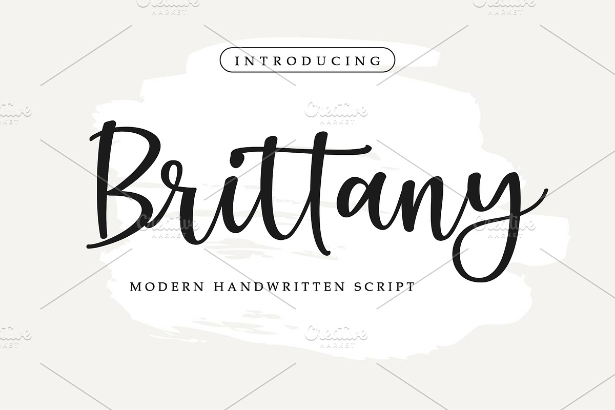 Brittany - Handwritten Script Font, a Script Font by Fokira (Photo 1 of 8)