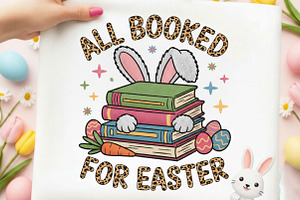 Easter Faux Yarn,All Booked for, an Illustration by Designking