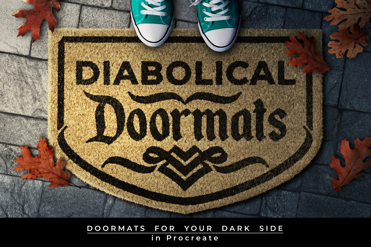 Diabolical Doormats for Procreate, a Brush Add-On by UPROOT (Photo 1 of 6)