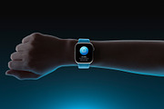 24 Watch Series 11 in Hand Mockups, a Wearable Device Mockup by Asylab (Thumbnail 18 of 107)