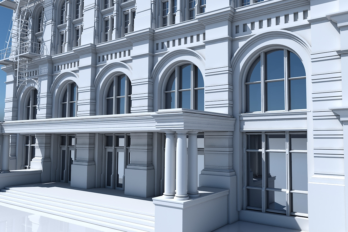 Commercial Building Facade 20, an Architecture 3D Model by Giimann (Photo 7 of 13)