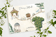 Wedding map creator watercolor, an Illustration by Cocoa studio by Eliza M (Thumbnail 4 of 18)