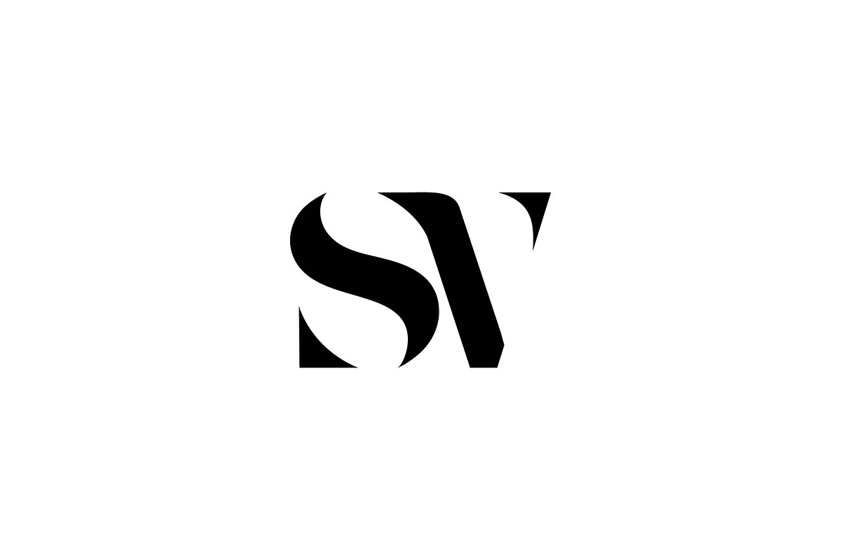 SV initial logo, a Branding & Logo Template by ZHR Creative