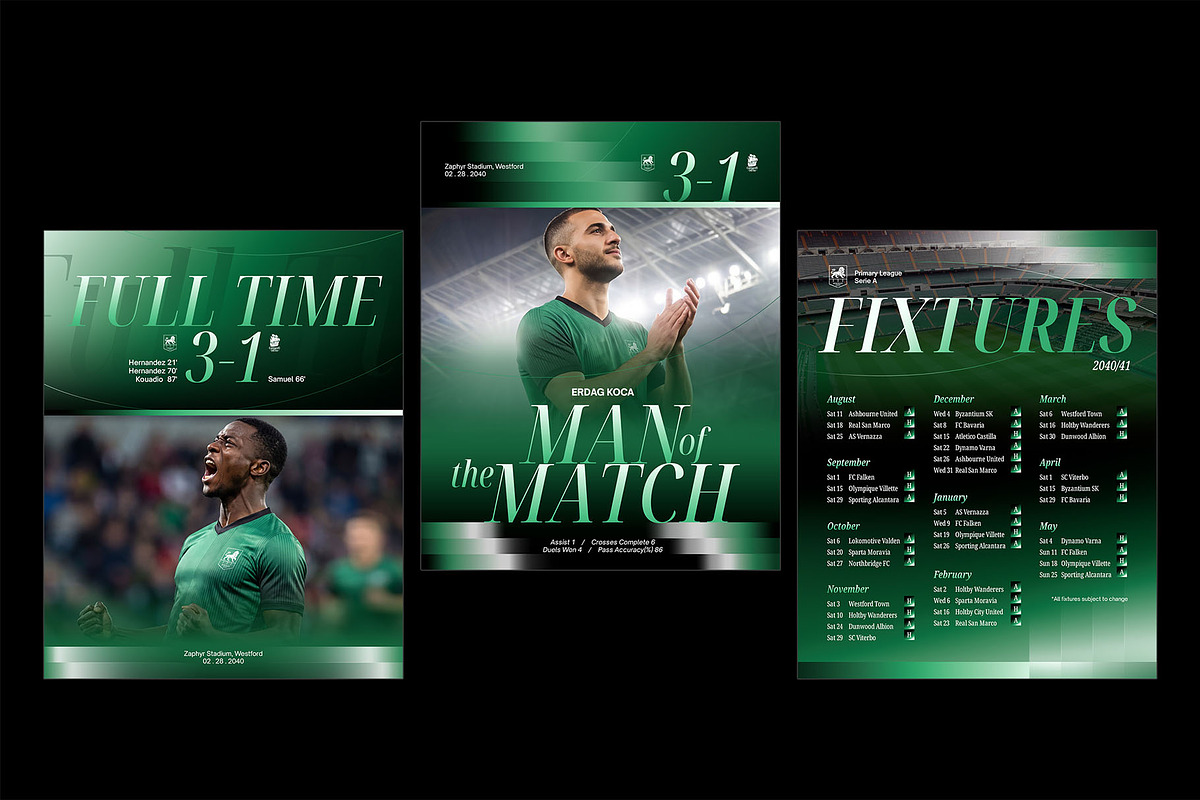 Football Club Graphic Instagram, a Social Media Template by Bornx Design (Photo 3 of 3)
