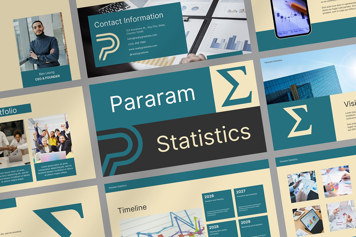 Pararam Statistics - Pitch Deck, a Presentation Template by FIBRINOSÄ (Photo 3 of 4)