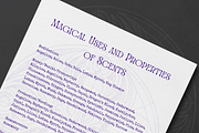 Grimoire - Book of Shadows Scents 2, a Flyer Template by Cheryl.wTf (Thumbnail 4 of 6)