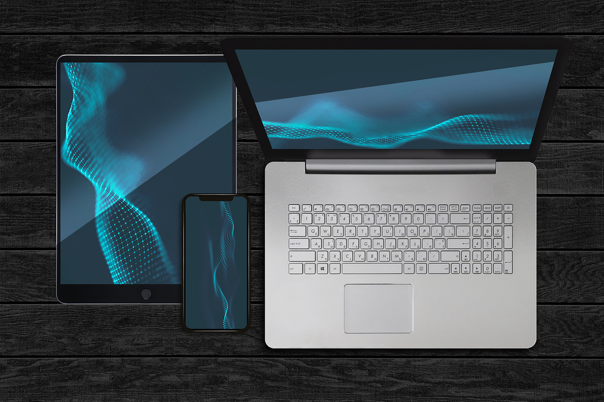 3D Tech & Wireframe Backgrounds, a Technology Illustration by RDShop (Photo 10 of 17)
