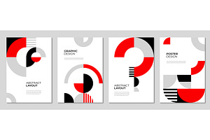Modern business posters with layout, a Decorative Illustration by Vector Tradition