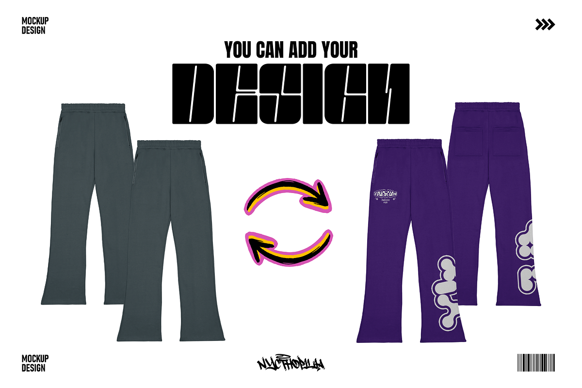 Pants Mockup Streetwear, a Bottom Mockup by NYCTHOPILIA STUDIO (Photo 6 of 8)