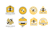 HONEY BEE LOGO & BADGE SET, a Branding & Logo Template by grindstudio (Thumbnail 11 of 13)