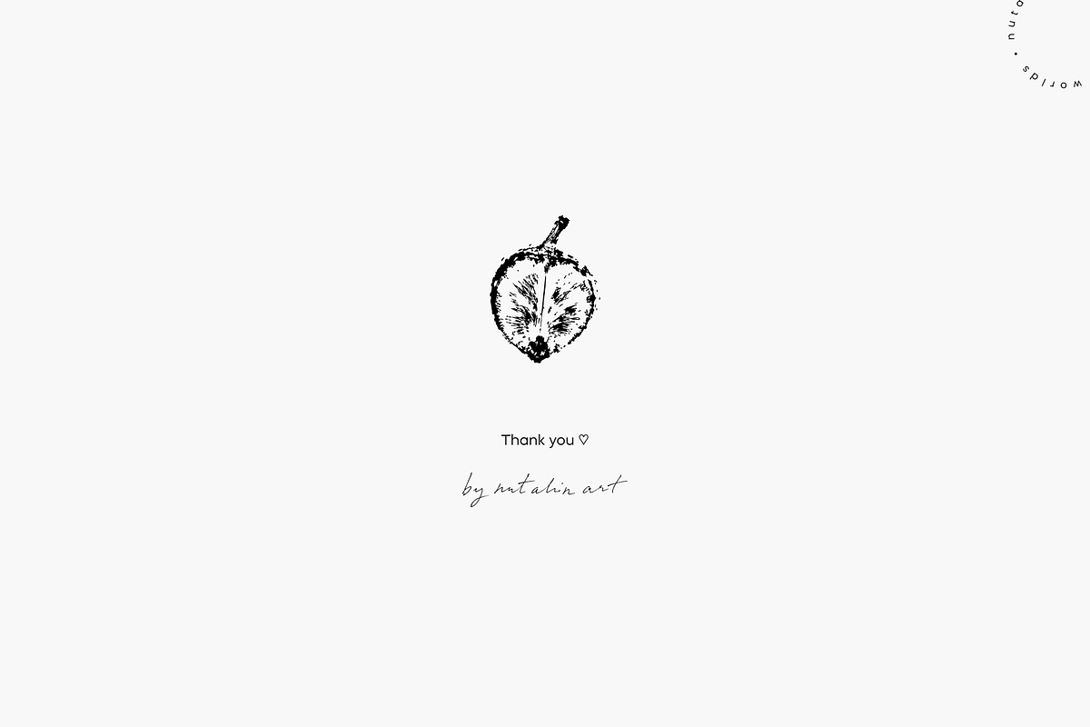Autumn Forest Imprints | Vector Pack, an Object Illustration by Nutalin Art (Photo 13 of 13)