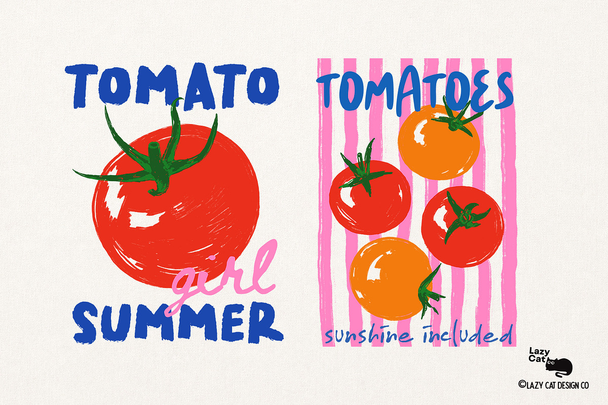 Summer Tomato Collection, an Object Graphic by Lazy Cat (Photo 7 of 8)