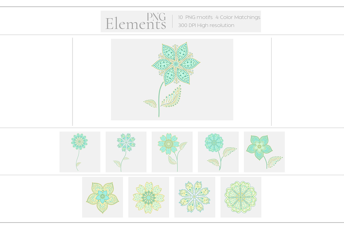 Mintova Luxury Floral Pattern, a Pattern Graphic by Fabrivo (Photo 3 of 10)