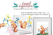 Sweet Squirrels -Huge Watercolor Set, an Animal Illustration by SmallHouseBigPony (Thumbnail 10 of 14)