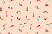 People in yoga poses, asanas set, a Sport Illustration by PaperTrident (Thumbnail 11 of 12)