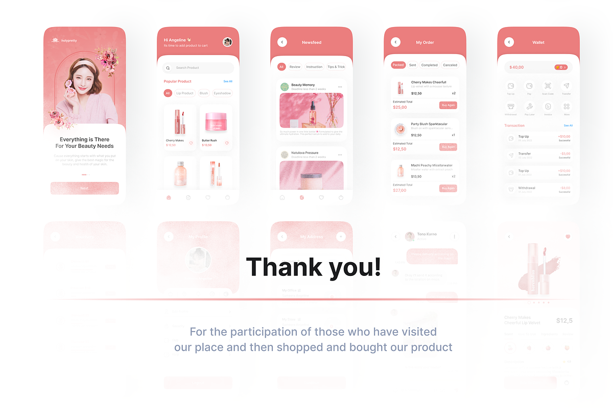 Holypretty - Cosmetics App UI Kit, an UI Kit Template by Korsa Agency (Photo 6 of 6)