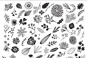 300 Hand Drawn Florals, an Illustration by Designdell (Thumbnail 4 of 7)