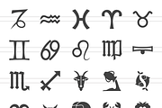 24 Zodiac Glyph Icons, an Icon by IconBunny (Thumbnail 2 of 3)
