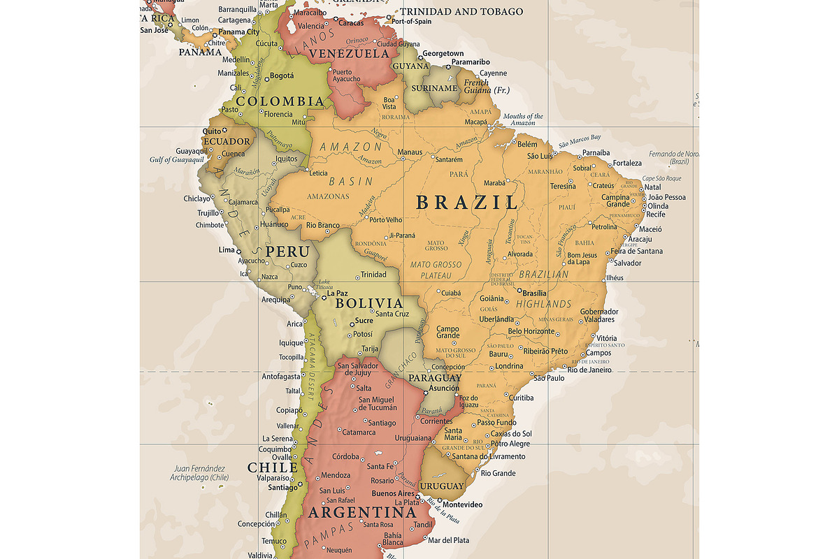 Vector World Map - Large&Detailed, a Decorative Illustration by PorcuPen Works (Photo 2 of 9)