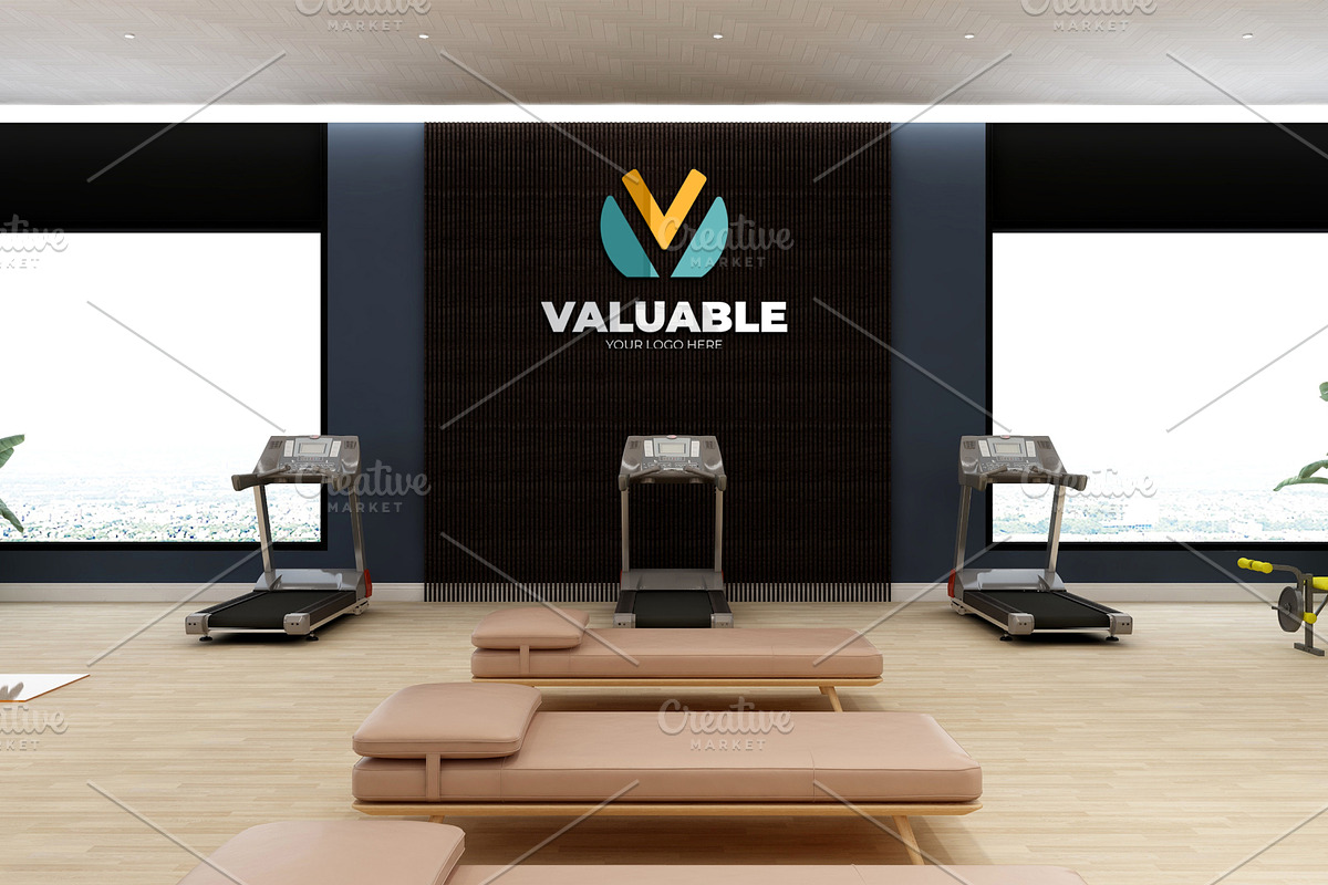 Gym Wall Logo Mockup PSD, a Product Mockup by Ayy (Photo 22 of 24)