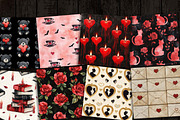 Seamless Red Rose Pattern, a Pattern Graphic by Design Scotch (Thumbnail 3 of 6)