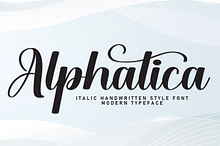 Alphatica | Script Font