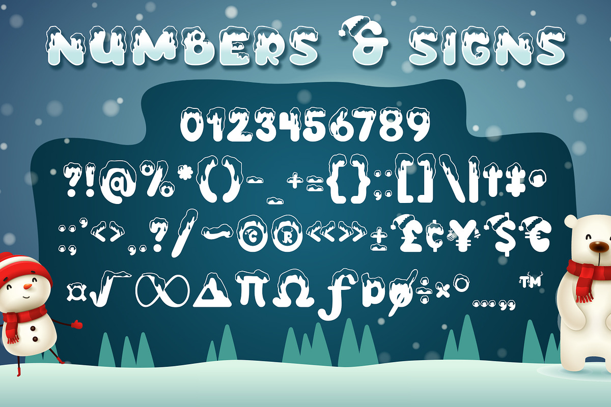Snow Bells, a Symbol Font by Burntilldead (Photo 8 of 11)