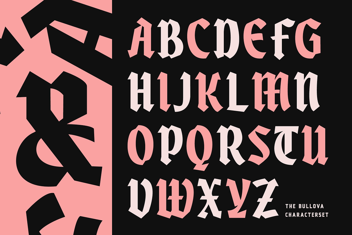 The Bullova Blackletter Fonts, a Blackletter Font by Angin Studio (Photo 10 of 18)