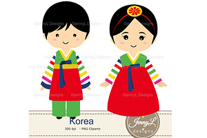 Korea Digital Papers And Clipart