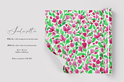 Pink florals seamless pattern, a Pattern Graphic by SirenaArt (Thumbnail 2 of 11)