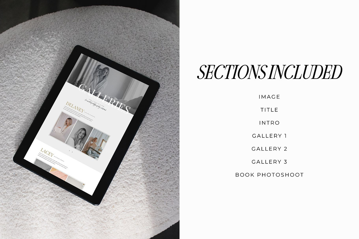Gallery Showit Website Template, a Landing Page Template by Blush Created (Photo 2 of 10)