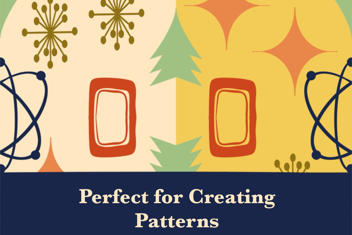 Mid-Century Modern Procreate Brushes, a Brush Add-On by Luna Y Mar (Photo 6 of 7)