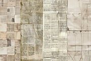 Vintage Newspaper Digital Papers, a Background Graphic by BonaDesigns (Thumbnail 2 of 5)