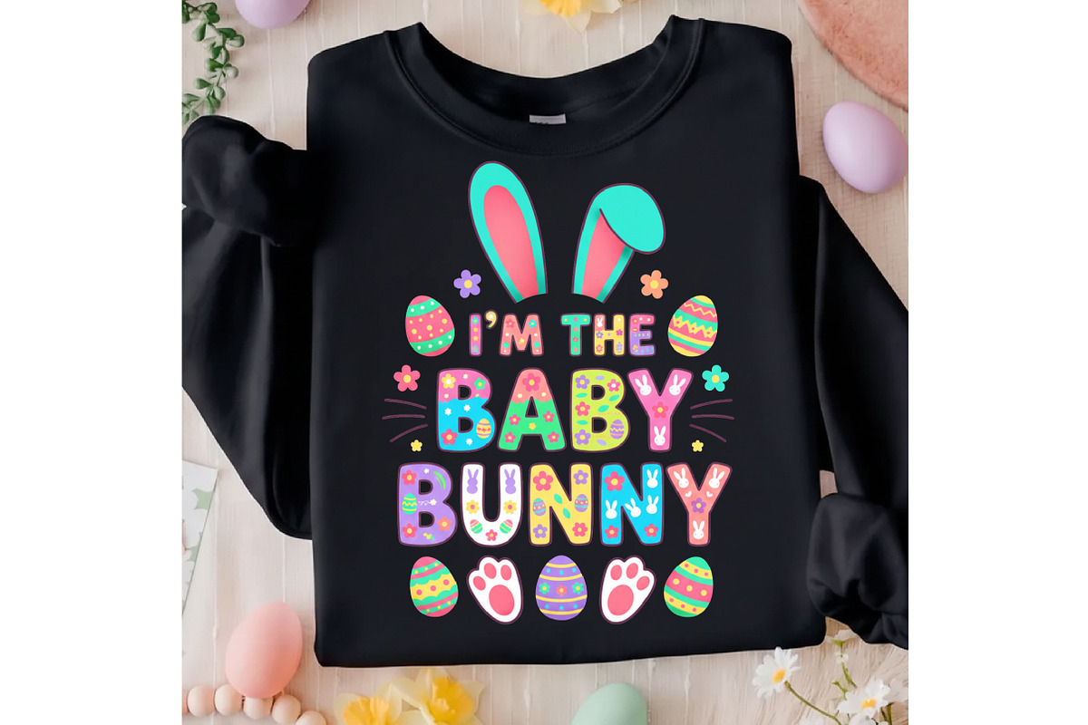 I’m the Baby Bunny Funny Easter Png, an Illustration by designcity5 (Photo 2 of 9)