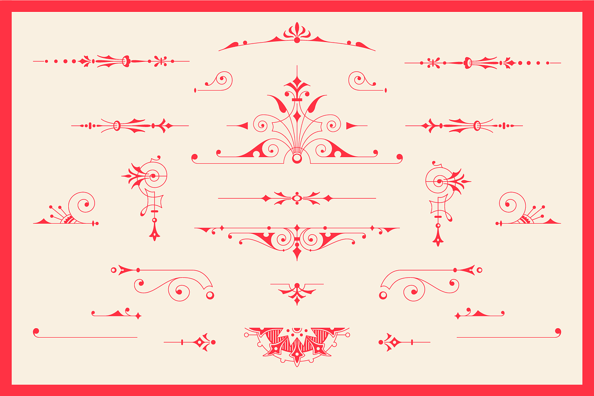 Decorative Vector Ornaments Bundle, a Decorative Illustration by digiful (Photo 4 of 9)
