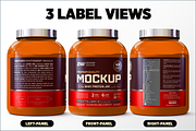 5lb Whey Protein Jar Mockup C2-Pro, a Packaging Mockup by Design Warlord (Thumbnail 6 of 16)