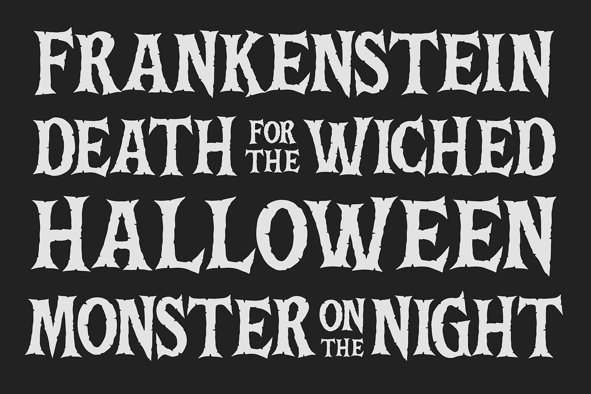 Death Bones a Broken Serif Font, a Blackletter Font by Blankids Studio (Photo 2 of 9)