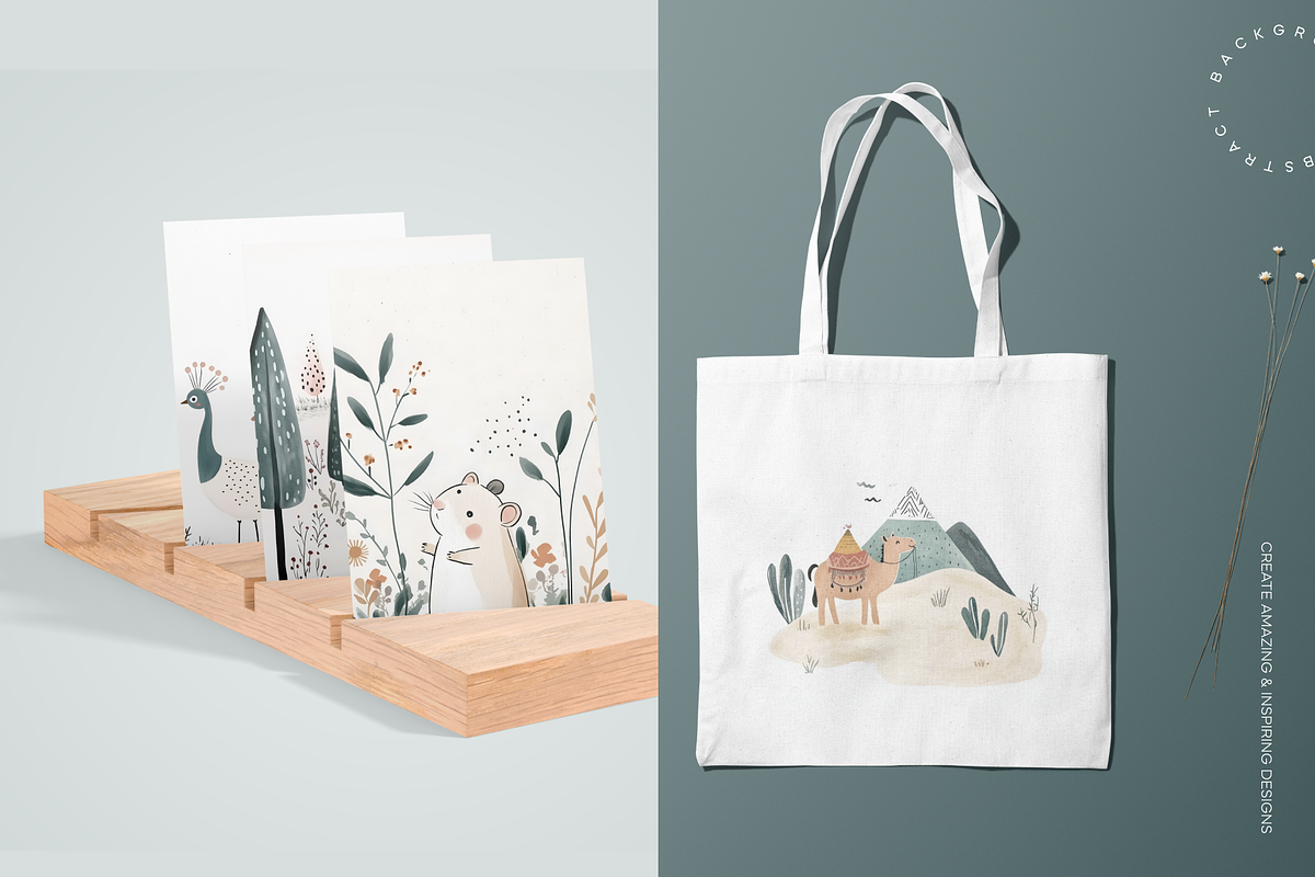 Watercolor Cute Animal Garden, an Animal Illustration by Lumeno (Photo 10 of 11)