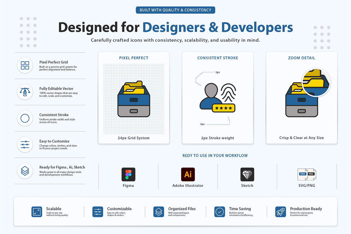 Enterprise Management Icons, an Outline Icon by vexper (Photo 7 of 7)