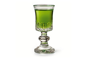 absinthe shot on white, a Food & Drink Photo by piter.goskov