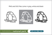 Minimal national park icons, an Outline Icon by Picture Window (Thumbnail 2 of 5)