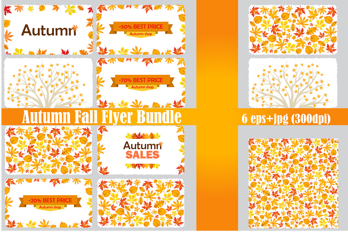 Autumn Fall Flyer Bundle, a Flyer Template by Orangepencil