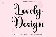 Lovely Design, a Handwritten Font by InermediaSTUDIO (Thumbnail 1 of 8)