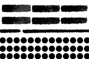 Grunge Ink Circle & Brush Pack, an Illustration by Designer_Momina (Thumbnail 2 of 6)