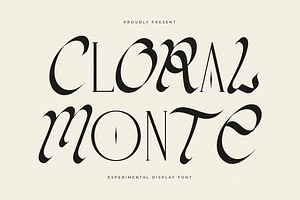 Cloral Monte Experimental Font